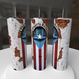 Puerto Rico Flag Tumbler